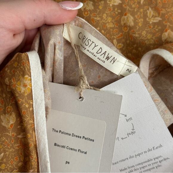 Christy Dawn Paloma Dress Biscotti Cosmo Floral SP - Picture 8 of 9